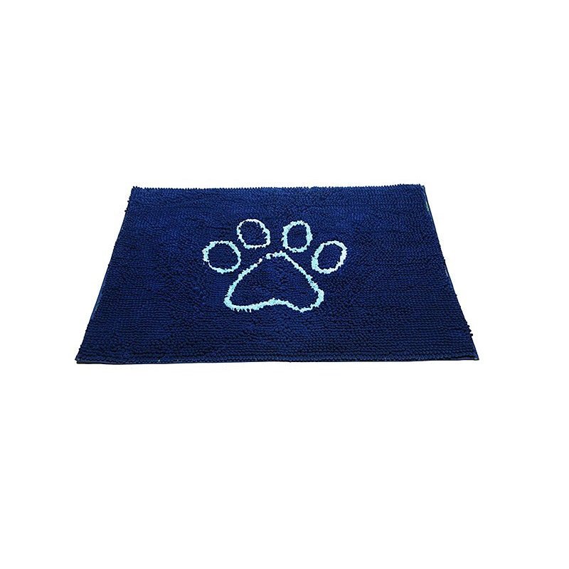 Dirty Dog Door Mat Blue Medium - PET SLEEPING BASKET, BEDS - Beattys of Loughrea