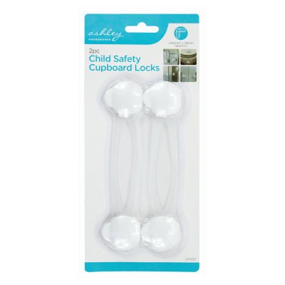 Ashley 2Pc Child Safety Cupboard Locks - GENERAL - BLANKETS /BAGS/SAFETY FIRST - Beattys of Loughrea