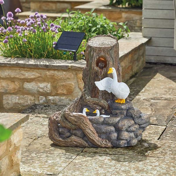 Feather Falls Water Feature - Hybrid Power - GARDEN ORNAMENTS INCL SOLAR - Beattys of Loughrea