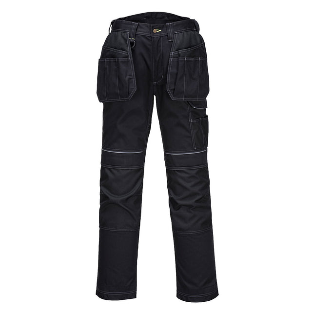 Portwest T602 Holster Work Trouser Black 36" - WORK/ SKI TROUSERS - Beattys of Loughrea