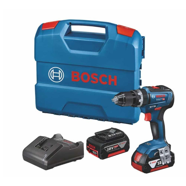 Bosch GSB18V-55P2 18V 2 Speed Combi Drill 2 x 5.0Ah Batteries - SPECIAL POWERTOOLS - Beattys of Loughrea