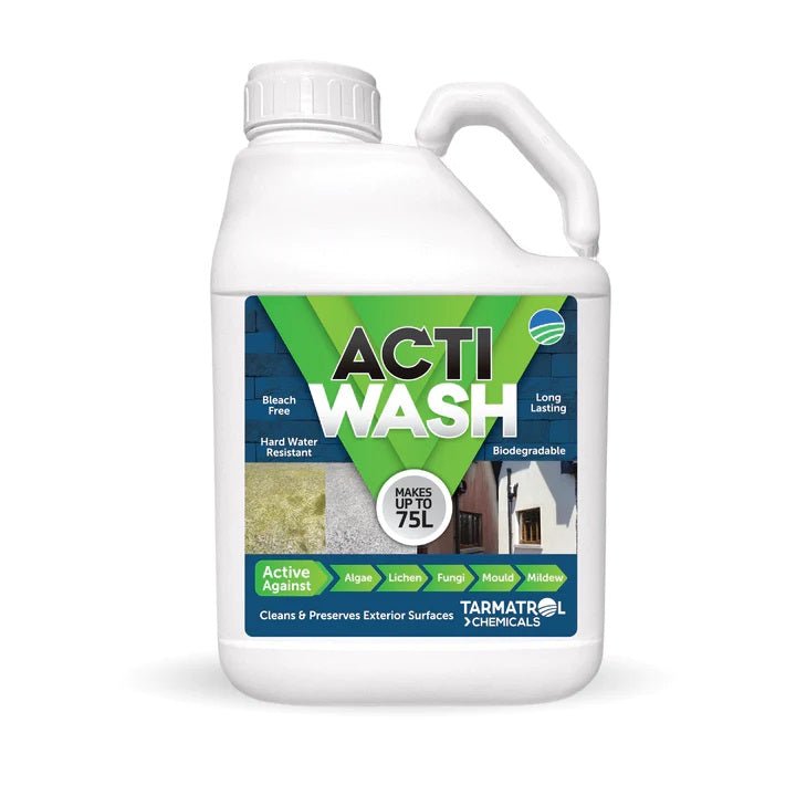 Actiwash Domestic: Powerful Outdoor Biocide 5L - FUNGICIDE/TAR OIL - Beattys of Loughrea