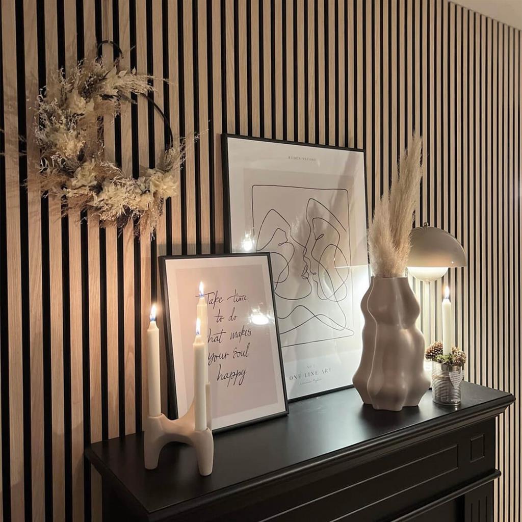 Fibrotech Basic Acoustic Panel 2.44mx605x22mm Light Oak - REDWOOD SHEETING - Beattys of Loughrea