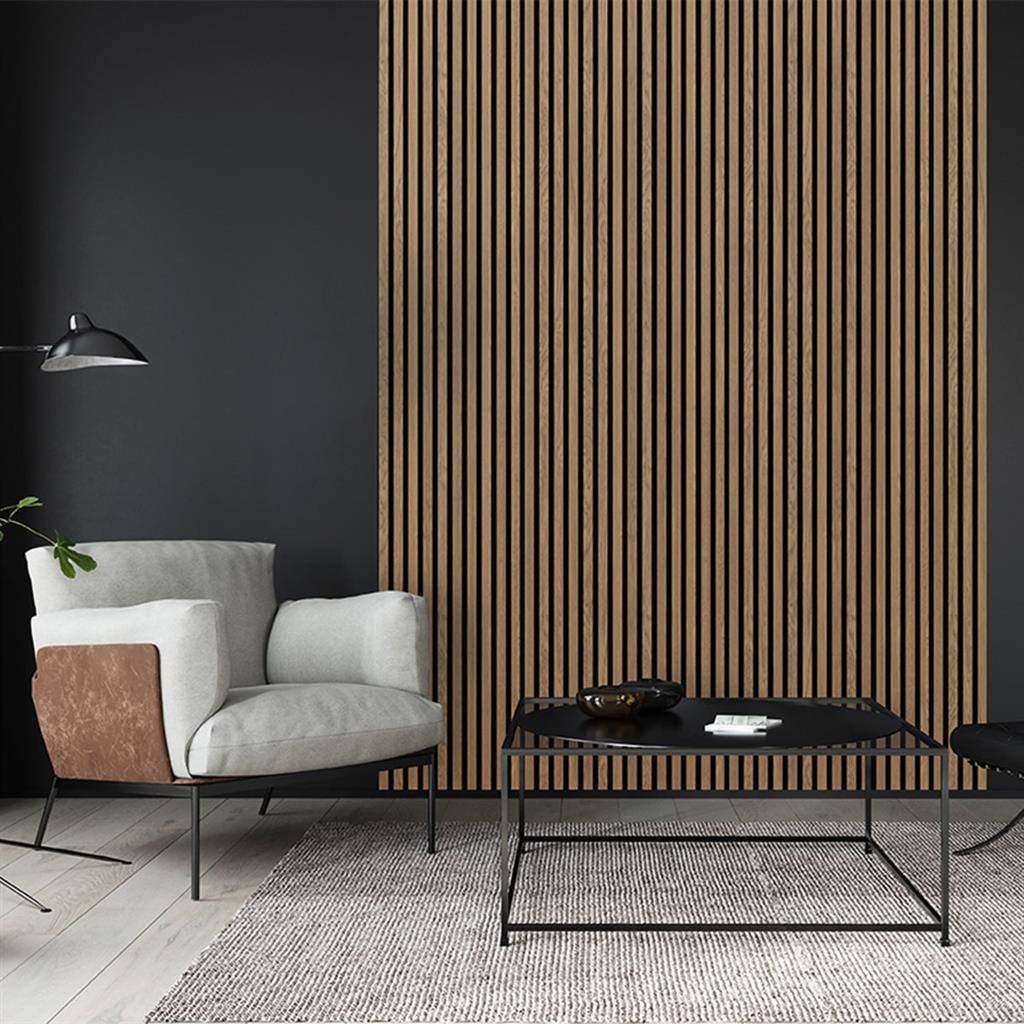 Fibrotech Basic Acoustic Panel 2.44mx605x22mm Oiled Oak - REDWOOD SHEETING - Beattys of Loughrea