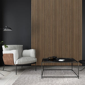 Fibrotech Basic Acoustic Panel 2.44mx605x22mm Oiled Oak - REDWOOD SHEETING - Beattys of Loughrea