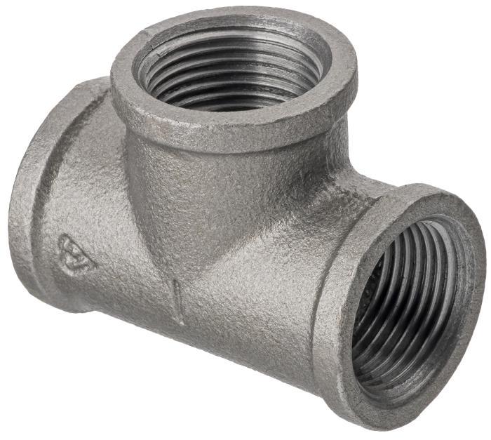 1IN GB TEE - BBS BLACK/GALV FITTINGS - Beattys of Loughrea