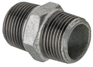 1IN GB NIPPLE - BBS BLACK/GALV FITTINGS - Beattys of Loughrea