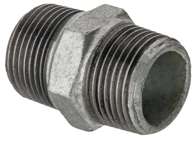 1IN GB NIPPLE - BBS BLACK/GALV FITTINGS - Beattys of Loughrea