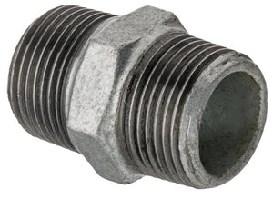 1IN GB NIPPLE - BBS BLACK/GALV FITTINGS - Beattys of Loughrea