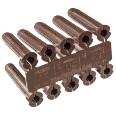 Rawlplug Brown Plastic Plug Per Box - RAWLPLUGS - Beattys of Loughrea