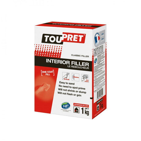 Toupret Interior Filler - 1kg - FILLER/PVA - Beattys of Loughrea