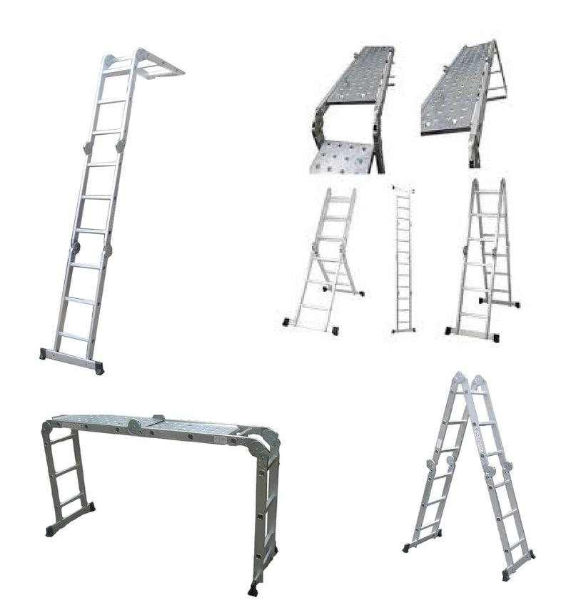Dargan 4 Section 3 Step Folding Ladder with Platform - STEPLADDER - Beattys of Loughrea