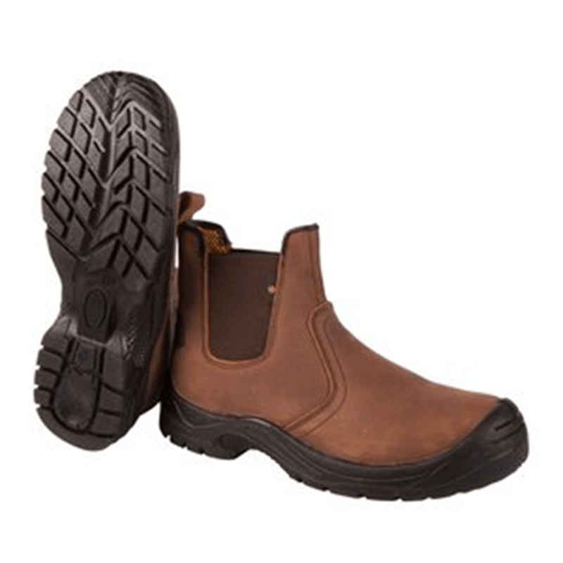 Cargo Dealer Slip On Safety Boots - Brown - STC SHOES/ BOOTS - Beattys of Loughrea
