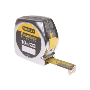 Stanley PowerLock Tape - 10m (33ft) - TAPE MEASURES - Beattys of Loughrea