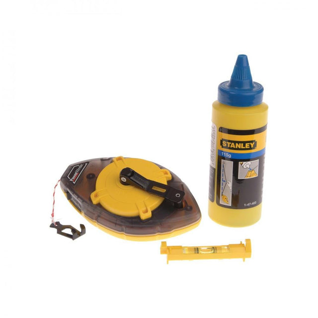 Stanley Power Winder Chalk Line, Chalk &amp; Level - 30 - CHALK LINES/ CARPENTERS PENCIL - Beattys of Loughrea