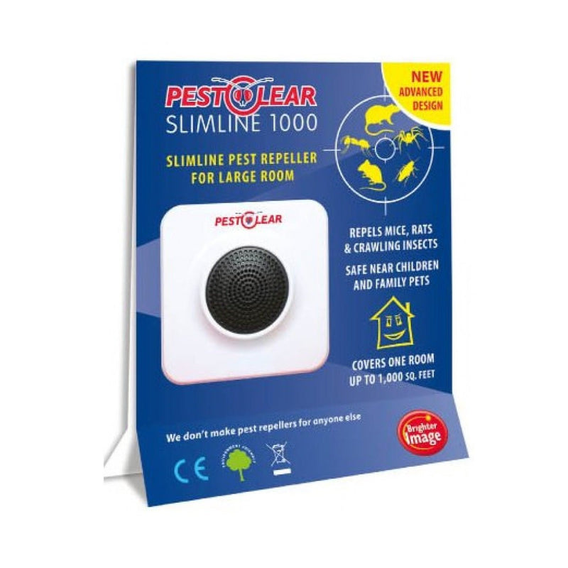PestClear Slimline 1000 Pest Repeller (Rats/Mice/Insects) - VERMIN BAIT/TRAP/FLY SPRAY - Beattys of Loughrea