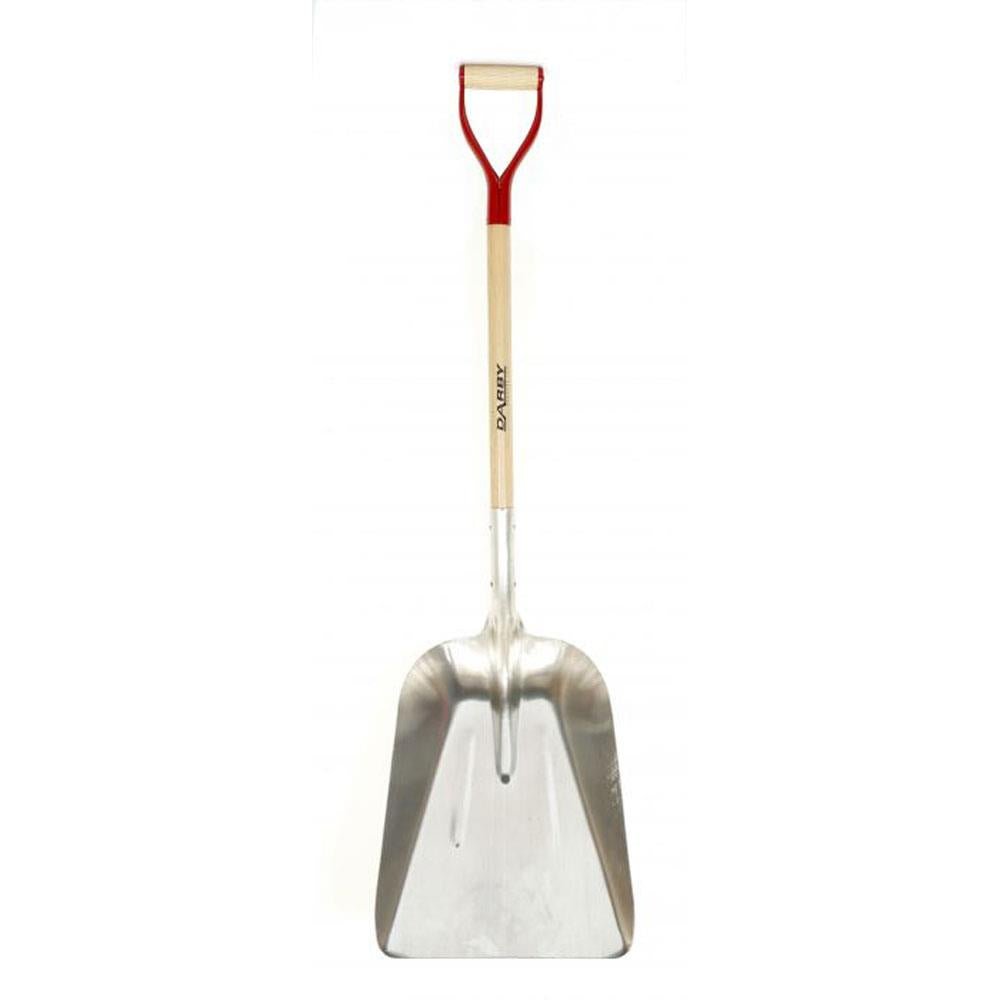 Darby Aluminium Grain Shovel Steel D-Grip (S409DMYD) - SHOVEL/FORK/SPADE/AXE/HATCHET - Beattys of Loughrea