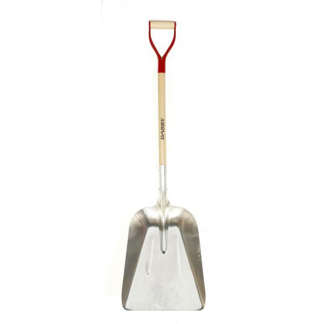 Darby Aluminium Grain Shovel Steel D-Grip (S409DMYD) - SHOVEL/FORK/SPADE/AXE/HATCHET - Beattys of Loughrea