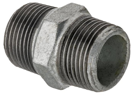 3/8IN GB NIPPLE - BBS BLACK/GALV FITTINGS - Beattys of Loughrea