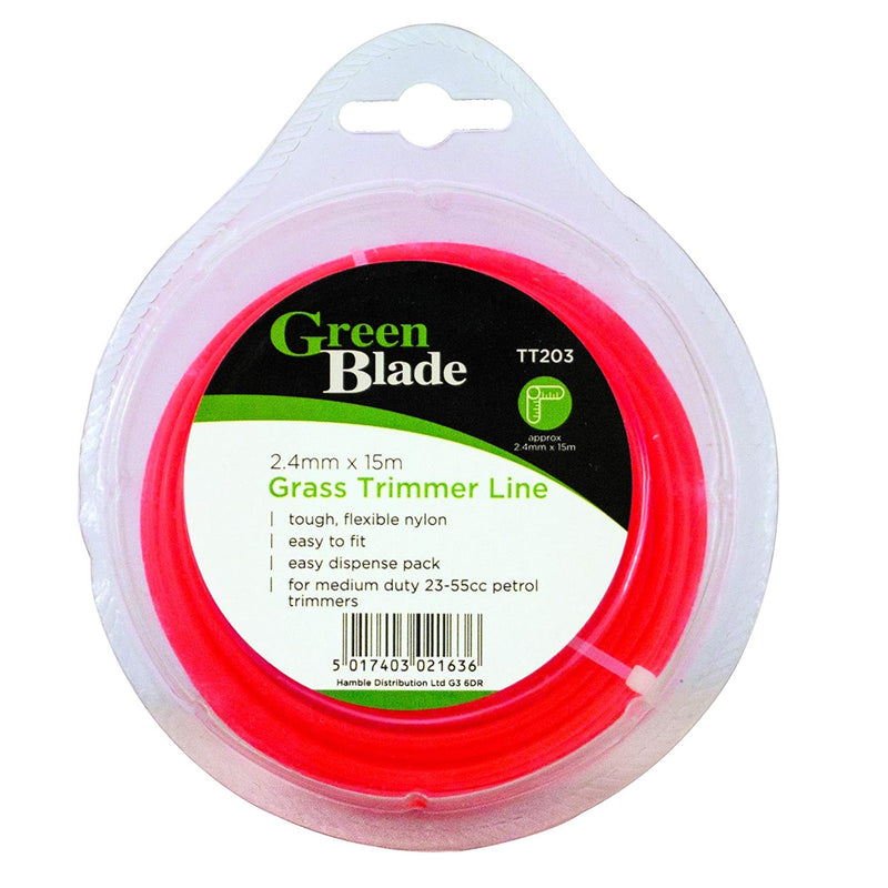 Green Blade 15m x 2.4mm Trimmer Line - STRIMMERS - Beattys of Loughrea