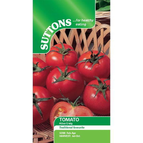 Suttons Tomato Ailsa Craig 180850 - SEED VEG & FLOWER - Beattys of Loughrea