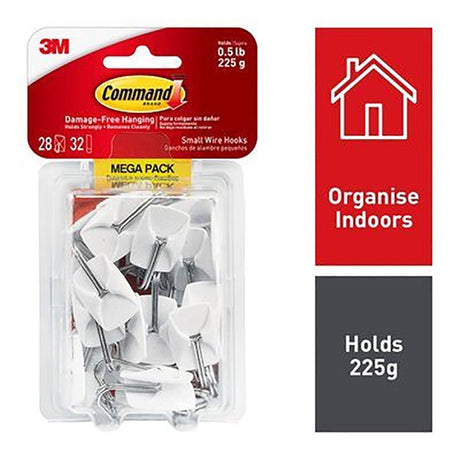 Command Utensil Hooks Value Pack 3M17067 - HOOKS, PLASTIC S/ADH - Beattys of Loughrea