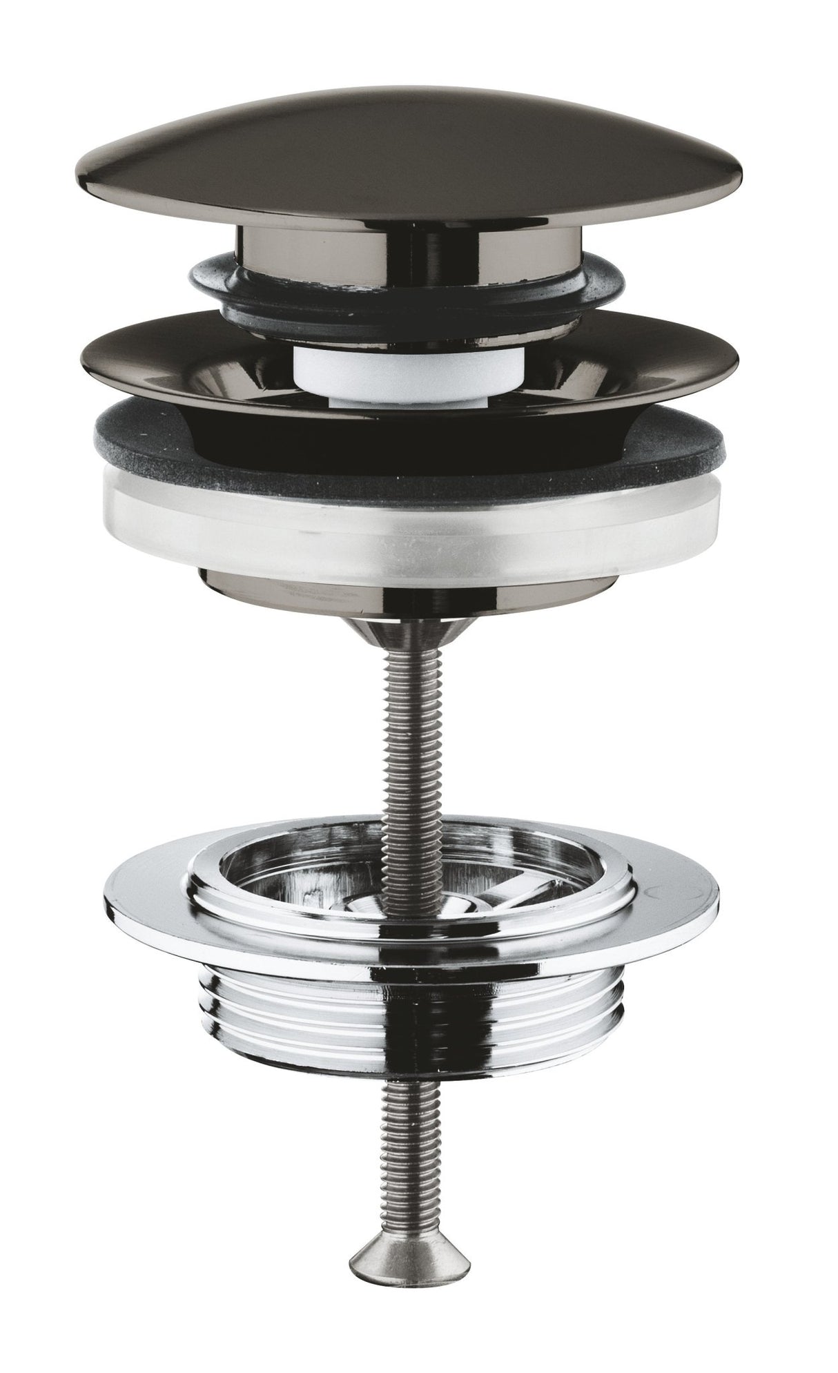 Grohe GROHE Pop-up Waste Set Hard Graphite - PLUGS & CHAINS, WASTES - Beattys of Loughrea