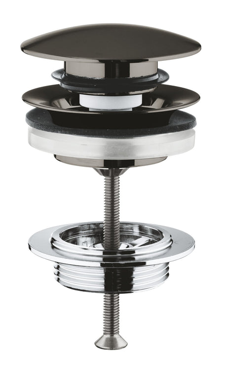 Grohe GROHE Pop-up Waste Set Hard Graphite - PLUGS & CHAINS, WASTES - Beattys of Loughrea