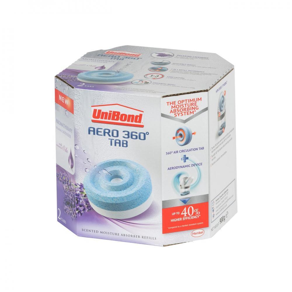 Unibond Aero 360 Refill Tab Twin Pack - Lavender - DE HUMIDIFIER - Beattys of Loughrea
