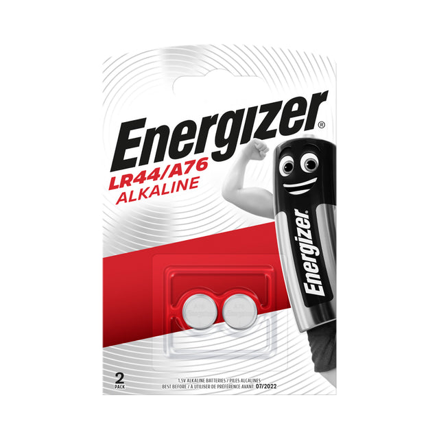 Energizer LR44/A76 Alkaline Battery 2 Pack - BATTERIES - Beattys of Loughrea