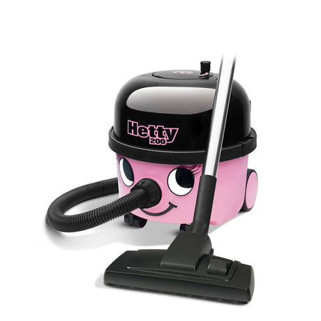Hetty HET200 Pink Bagged Cylinder Vacuum Cleaner - VACUUM CLEANER NOT ROBOT - Beattys of Loughrea