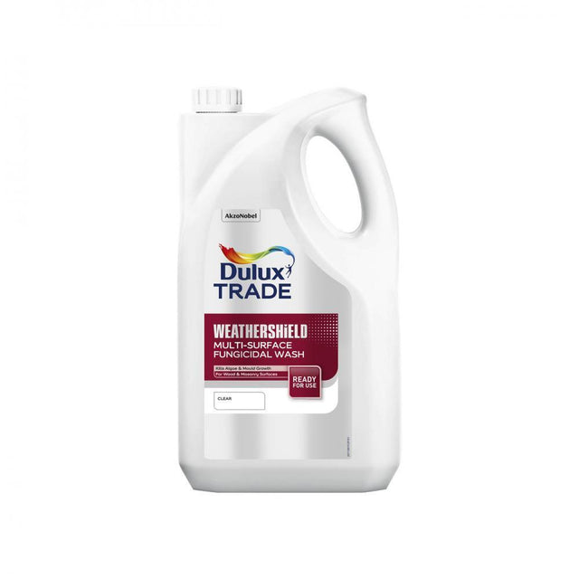 Dulux Weathershield Multi Surface Fungicidal Wash - 5 L - SUGAR SOAP/MOULD KILLER - Beattys of Loughrea