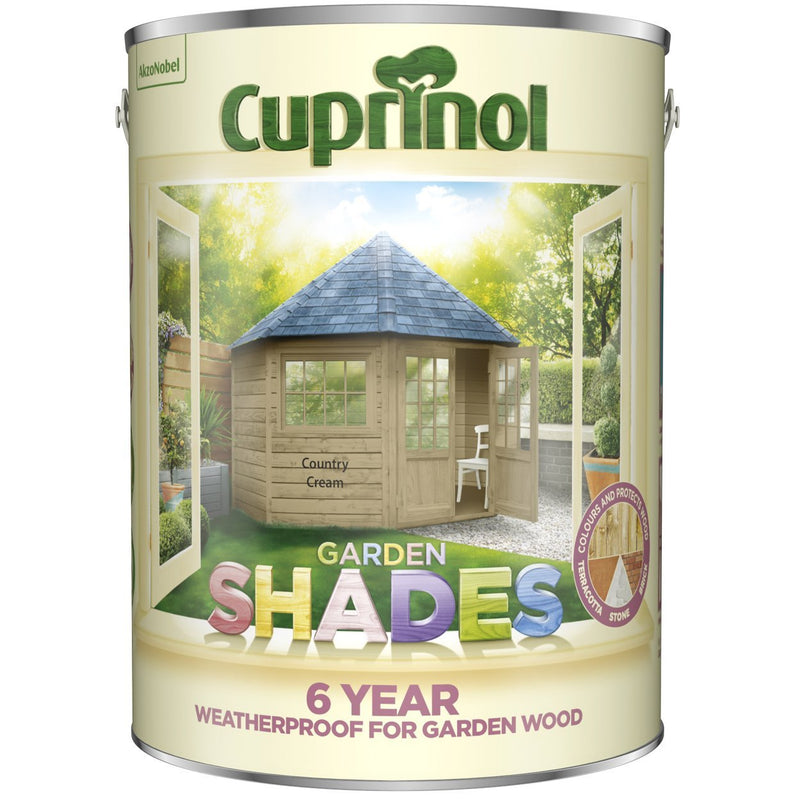 Cuprinol 5L Country Cream Garden Shades - VARNISHES / WOODCARE - Beattys of Loughrea