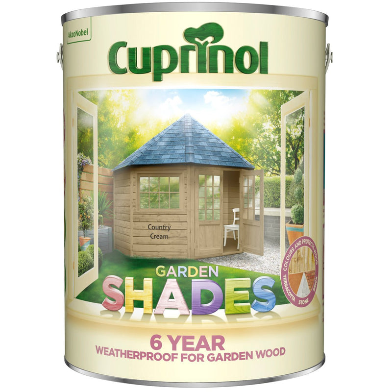 Cuprinol 5L Country Cream Garden Shades - VARNISHES / WOODCARE - Beattys of Loughrea