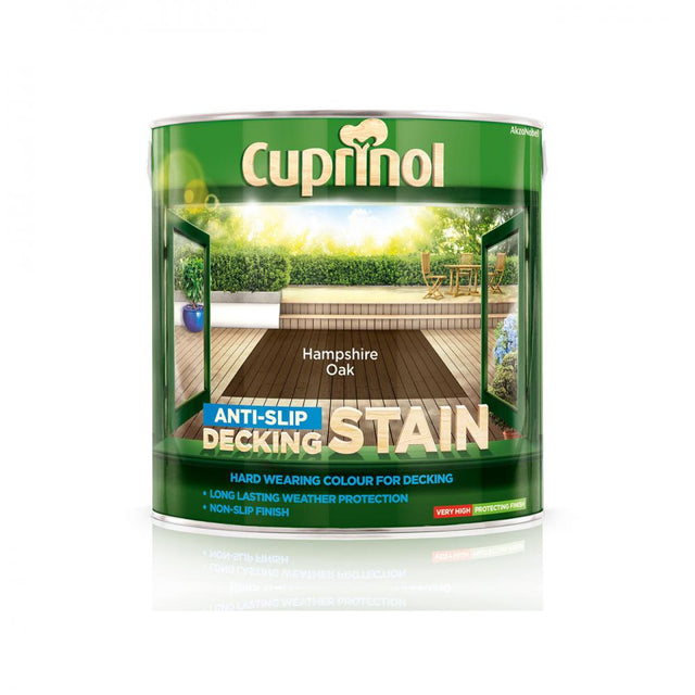 Cuprinol Ultra Tough Deck Stain - 2.5 Litre Hampshire Oak - VARNISHES / WOODCARE - Beattys of Loughrea