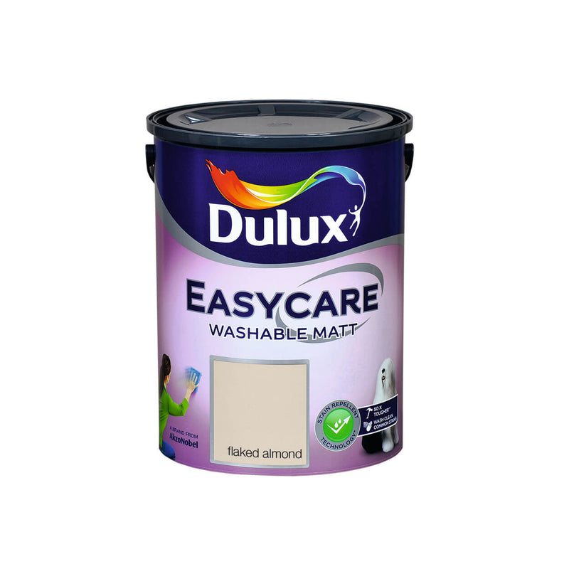 Dulux Dulux Easycare 5L Flaked Almond - READY MIXED - WATER BASED - Beattys of Loughrea