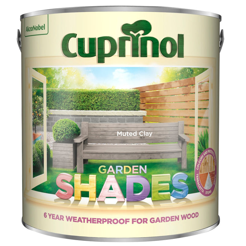 Cuprinol Garden Shades Colours Paint - 2.5 Litre Muted Clay - VARNISHES / WOODCARE - Beattys of Loughrea