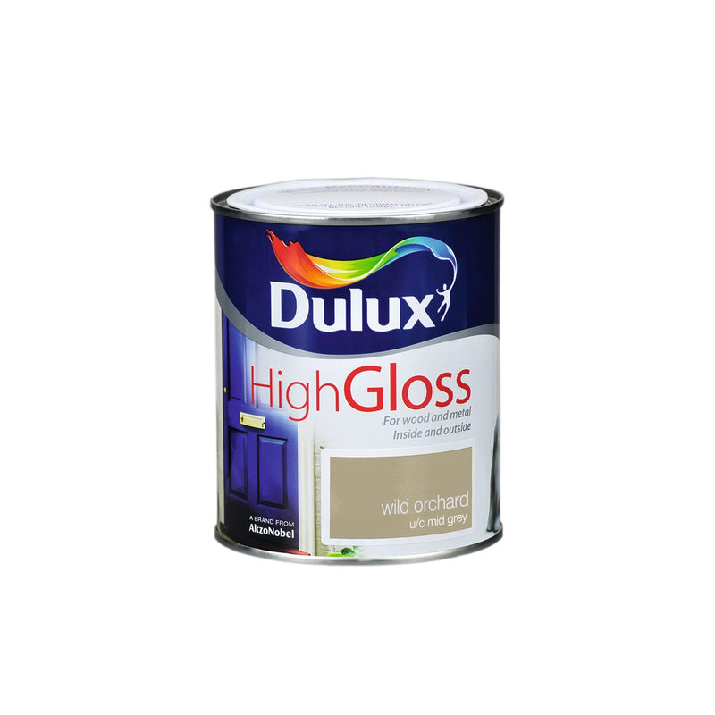 Dulux High Gloss Colour - 750ml ORCHARD WHITE - READY MIXED - OIL BASED - Beattys of Loughrea