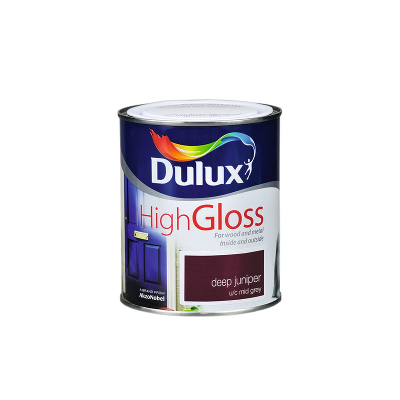 Dulux High Gloss Colour - 750ml DEEP JUNIPER - READY MIXED - OIL BASED - Beattys of Loughrea