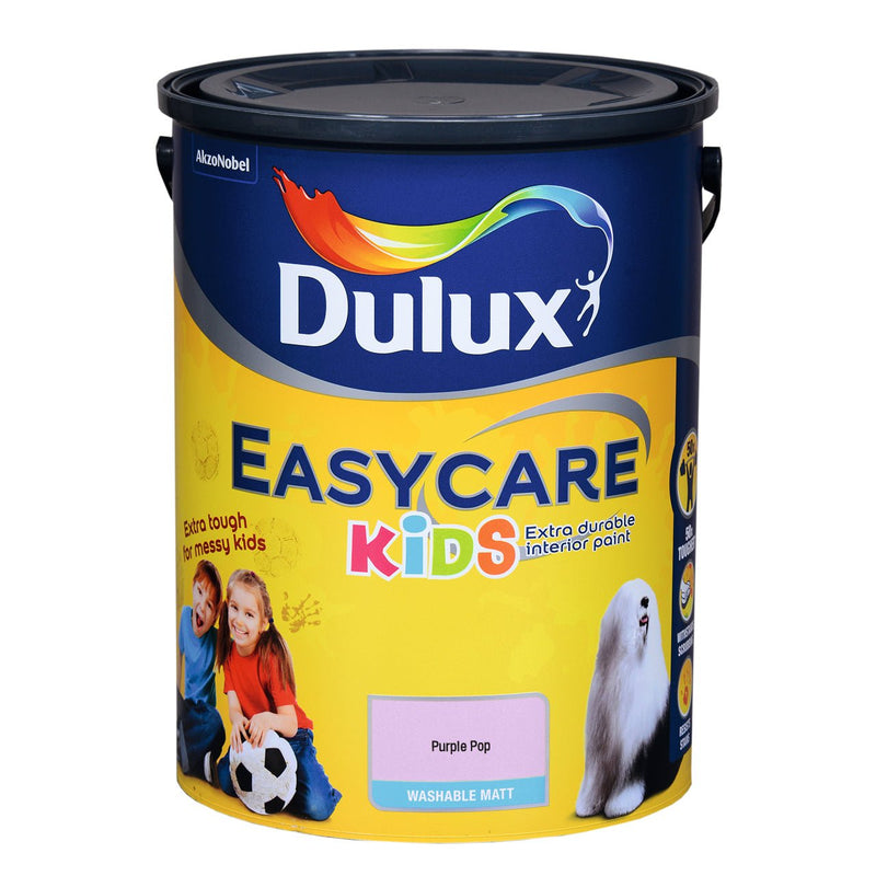 Dulux Easycare Kids 5L Purple Pop - READY MIXED - WATER BASED - Beattys of Loughrea