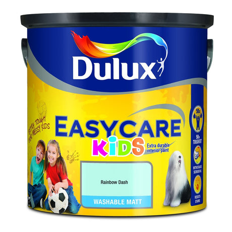 Dulux Easycare Kids 2.5L Rainbow Dash - READY MIXED - WATER BASED - Beattys of Loughrea