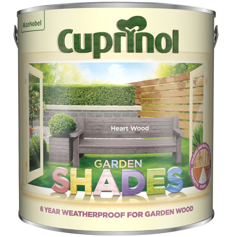 Cuprinol 2.5L Heartwood Garden Shades - VARNISHES / WOODCARE - Beattys of Loughrea
