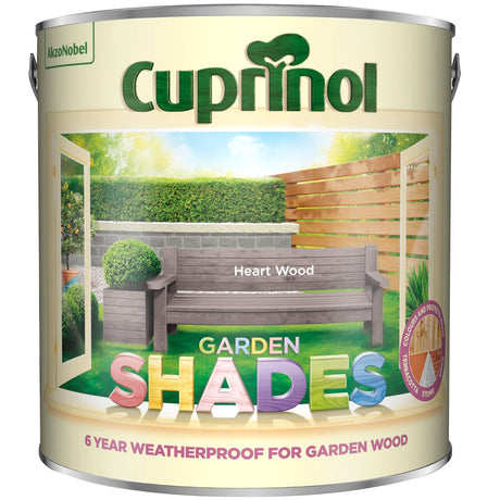 Cuprinol 2.5L Heartwood Garden Shades - VARNISHES / WOODCARE - Beattys of Loughrea