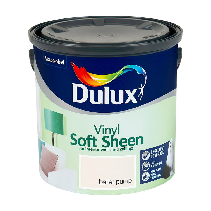Dulux Soft Sheen 2.5L Ballet Pump Dulux - READY MIXED - WATER BASED - Beattys of Loughrea
