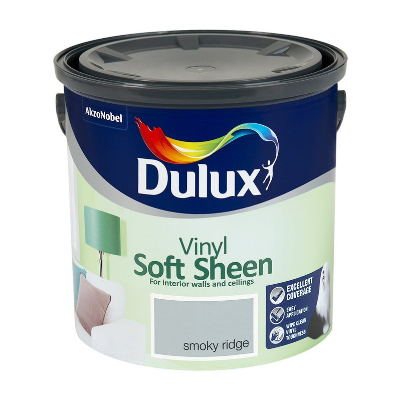 Dulux Soft Sheen 2.5L Smoky Ridge Dulux - READY MIXED - WATER BASED - Beattys of Loughrea