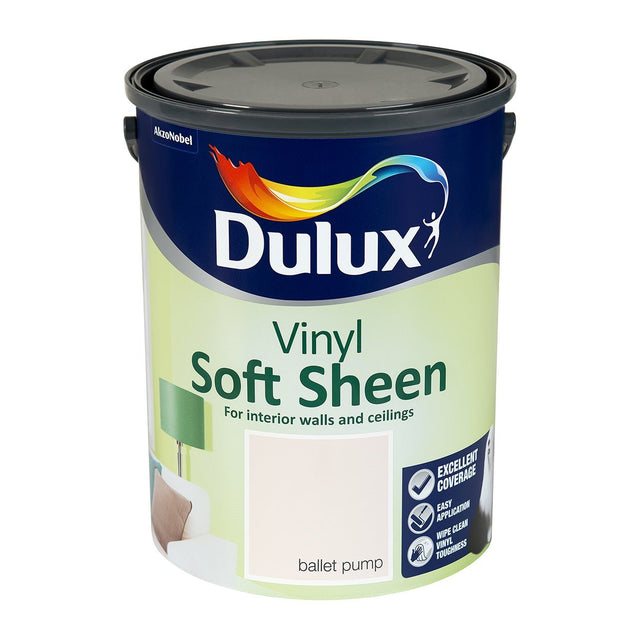 Dulux Soft Sheen 5L Ballet Pump Dulux - READY MIXED - WATER BASED - Beattys of Loughrea