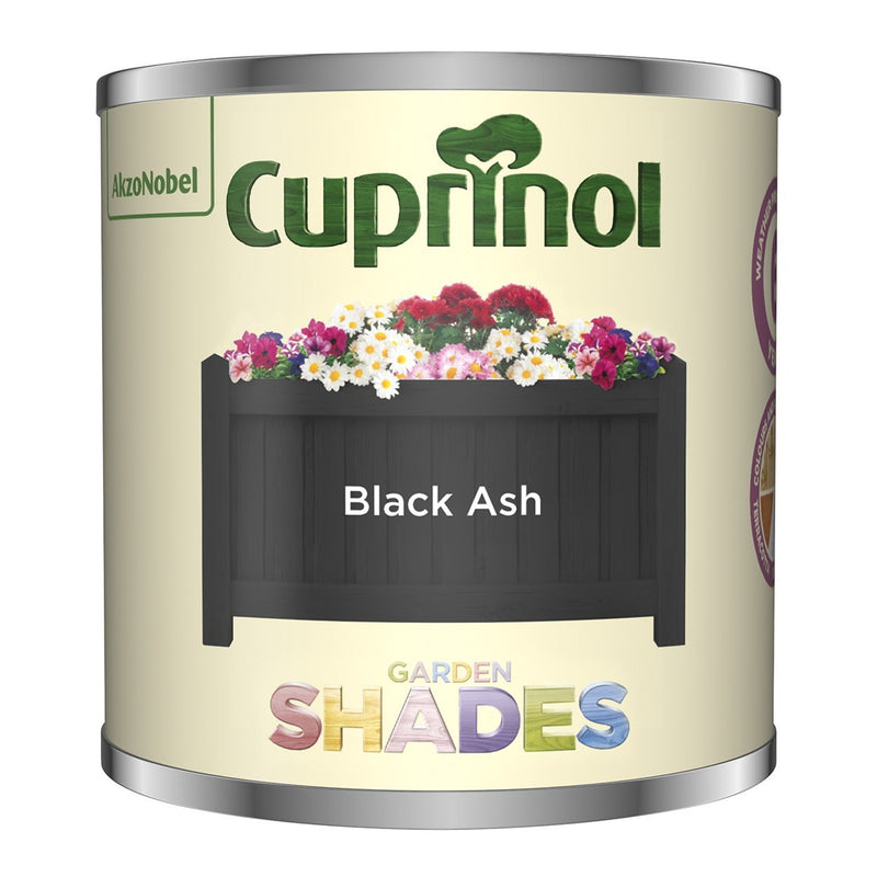 Cuprinol 125Ml Black Ash Tester Garden Shades - EXTERIOR & WEATHERSHIELD - Beattys of Loughrea