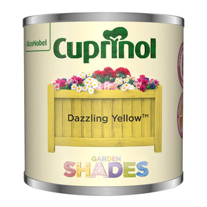 Cuprinol 125Ml Dazzling Yellow Tester Garden Shades - EXTERIOR & WEATHERSHIELD - Beattys of Loughrea