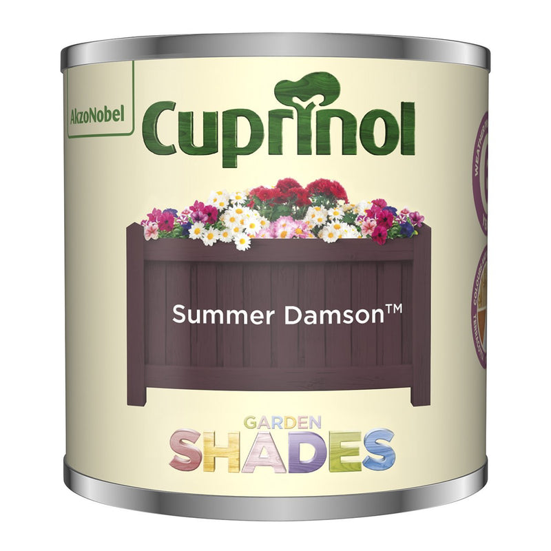 Cuprinol 125Ml Summer Damson Tester Garden Shades - EXTERIOR & WEATHERSHIELD - Beattys of Loughrea