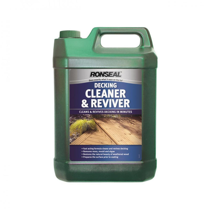 Ronseal Decking Cleaner & Reviver - 5 Litre - VARNISHES / WOODCARE - Beattys of Loughrea